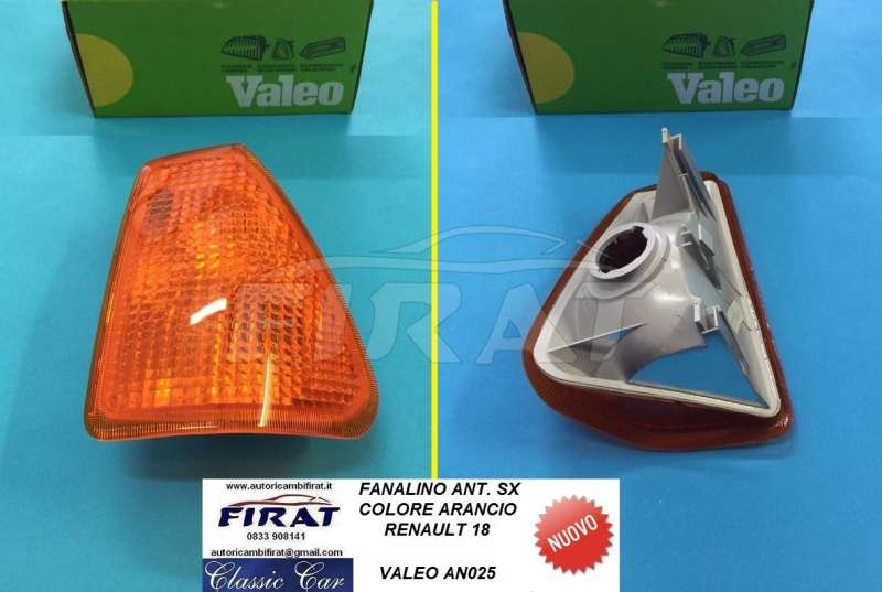 FANALINO RENAULT 18 ANT.DX ARANCIO VALEO